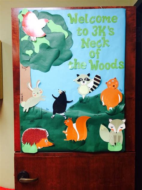 Woodland Classroom Door Forest Classroom Forest Theme Classroom