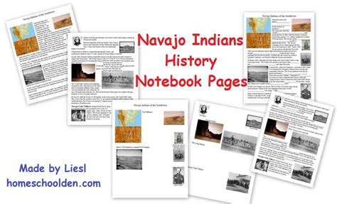 Navajo Indians - History Notebook Pages - Homeschool Den