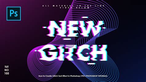 How To Create Glitch Text Effect In Photoshop Photoshop Tutorials