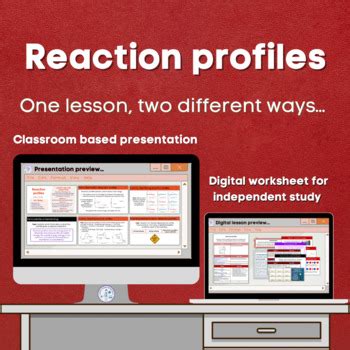 Reaction Profiles Lesson Bundle Gcse By Cmgs Science Lessons Tpt