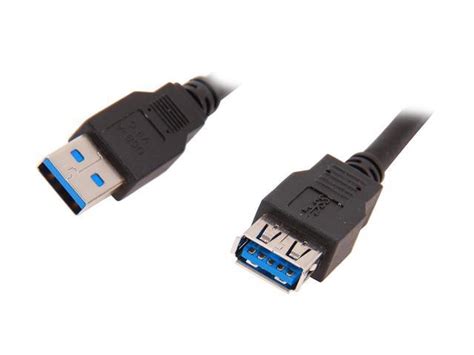 6 Ft Black Superspeed Usb 3 0 Extension Cable A To A M F