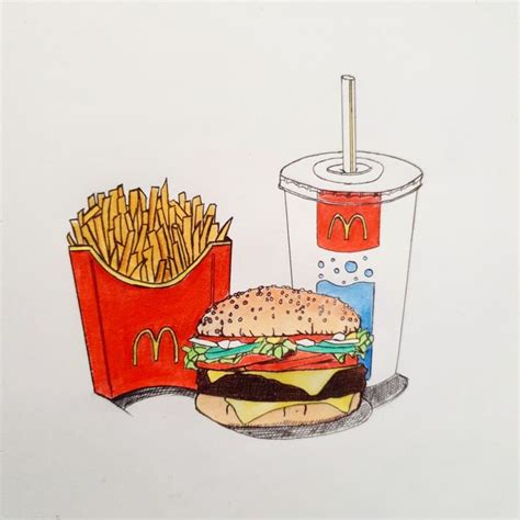 McDonalds cartoon art | 30 day drawing challenge, Cartoon art, Drawing challenge