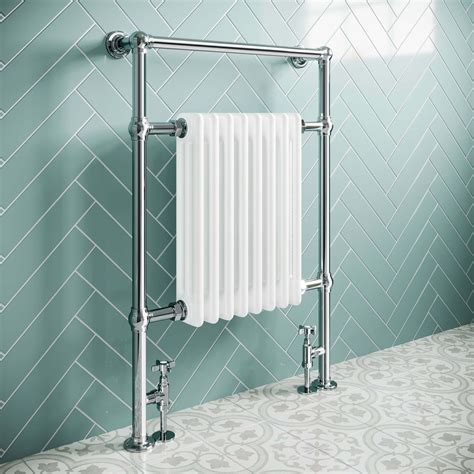 Gibraltar Slimline White Traditional Heated Towel Radiator