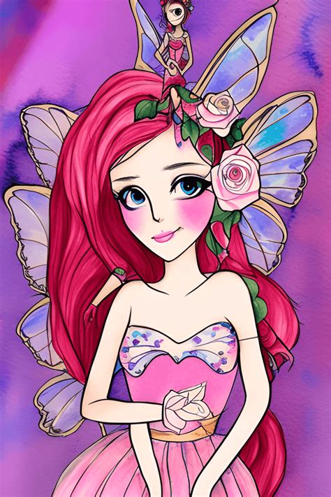 Neochibi Beautiful Female Rose Flower Fairy Milady Prep Style Fit