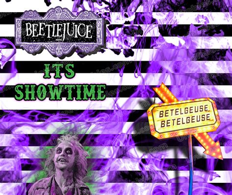 Beetlejuice Showtime Sublimation Png Graphics Designs Instant Etsy