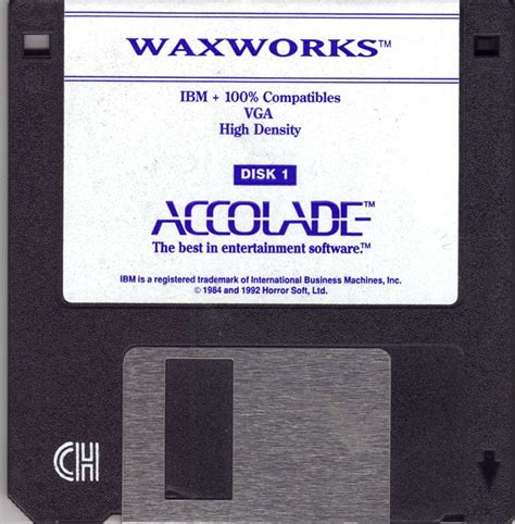 Waxworks 1992 Dos Box Cover Art Mobygames