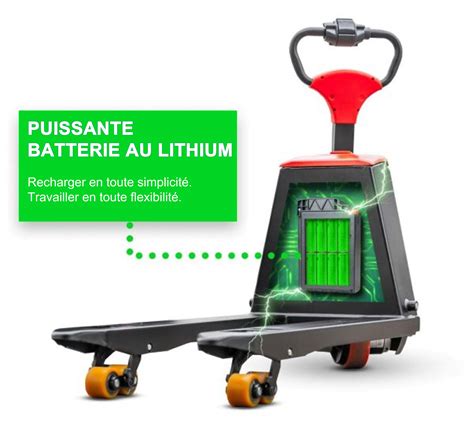 Compartec transpalette électrique F3 1500kg Lithium Ion logistique