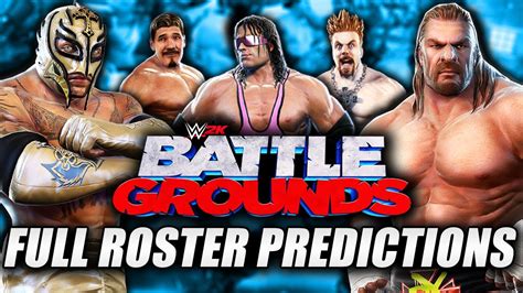 Wwe 2k Battlegrounds Full Roster Predictions Youtube