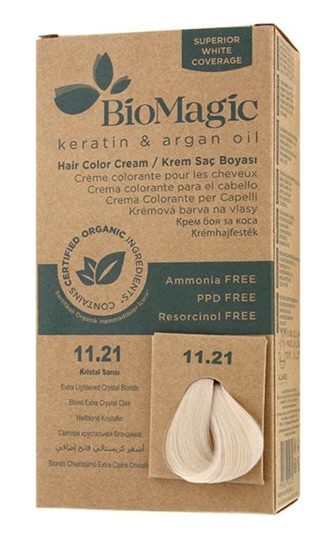 BIOMAGIC Noturīga matu krāsa 11 21 Extra Lightened Crystal Blonde