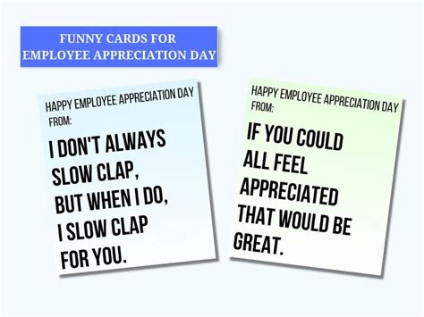 Funny Employee Appreciation Day, Printable Employee Appreciation Cards ...