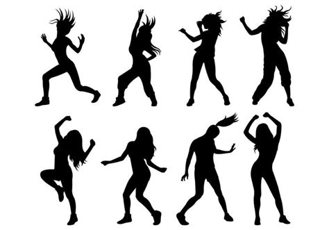 Zumba Silhouette Vector Art, Icons, and Graphics for Free Download