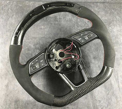 100 Real Carbon Fiber Steering Wheel For Audi A4 B9 A1 A3 A4 A5 A6 A7