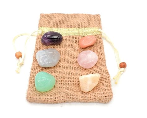 Sahib Healing Crystals For Zodiac Sign Pisces Tumbled Stones Set For