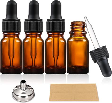 Better Bottles 20ml Amber Brown Glass Bottles With Dropper Pipettes