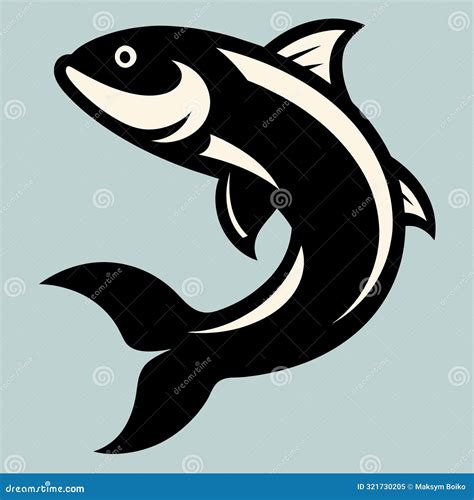 Bowfin Fish Dancing Icon Vector Illustration Stock Vector