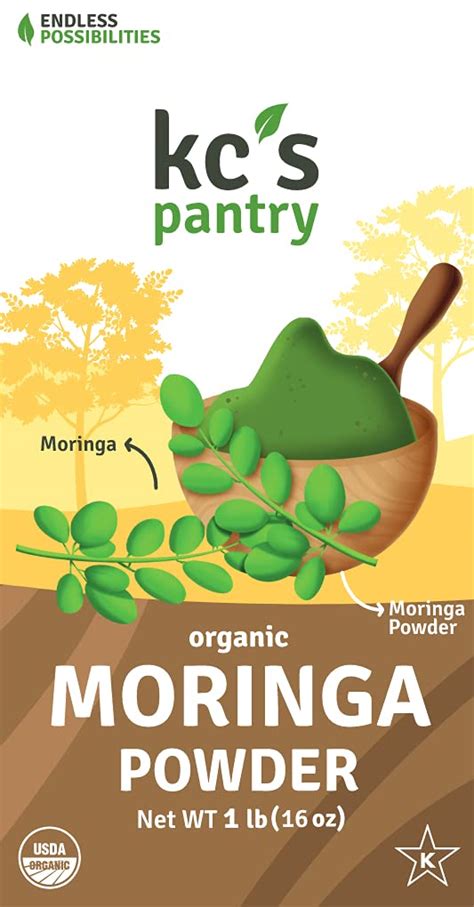 Kcs Pantry Organic Moringa Powder Lb Bag Servings Organic