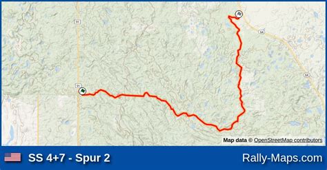 Ss 47 Spur 2 Stage Map Ojibwe Forests Rally 2019 Ara 🌍 Rally