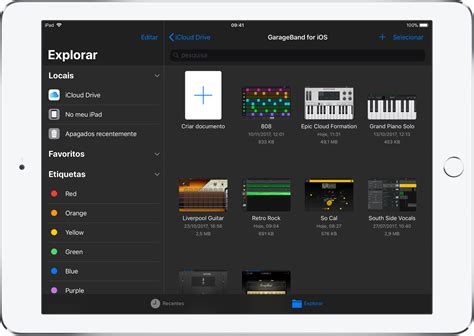 Acerca Do Garageband Para Ios 23 E Das Apps De Armazenamento Na Nuvem