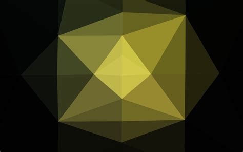 Dark Green vector polygon abstract background. 17752785 Vector Art at ...