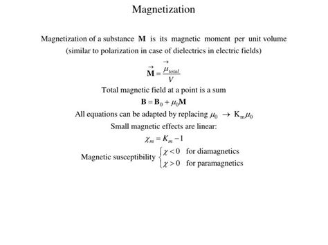 PPT - Magnetization PowerPoint Presentation, free download - ID:3668151