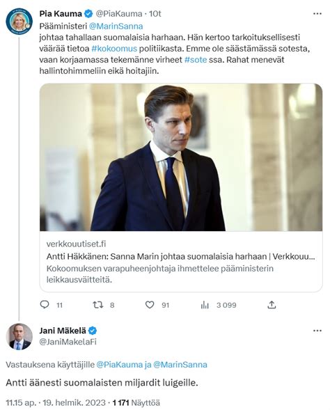 Jani M Kel On Twitter N Ist Kommenteista Seurasi Blokki Toinen Oli