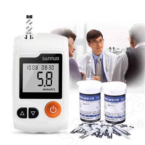 Sinocare Portable Testing Equipments Machine Glucometer Strip Sensor