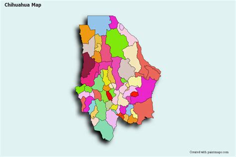 Genera Grafico De Mapa De Chihuahua Colorear Mapa De Chihuahua Con