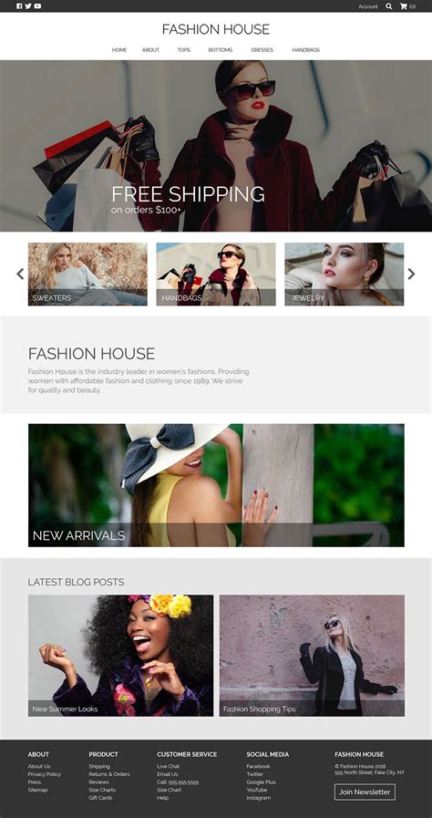 Fashion Website Template Alisa Flaherty Artist Designer Developer