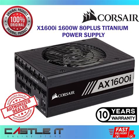 Pre Order Corsair AX1600i 1600W 80PLUS TITANIUM ICUE Digital Full