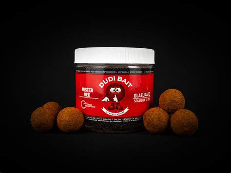 Boilies Pentru Carlig Mister Red Super Hot GLAZURATE Dudi Bait