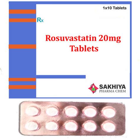 Rosuvastatin 20mg Tablets General Medicines At Best Price In Surat