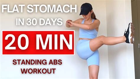 Min Standing Abs Workout Lose Belly Fat Hourglass Abs Beginner