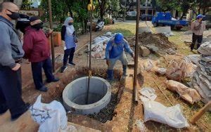 Dua Sumur Resapan Disiapkan Di Rw Kelurahan Pondok Kelapa