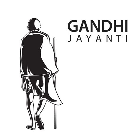 Mahatma Gandi, Gandhi Jayanti 10885210 Vector Art at Vecteezy