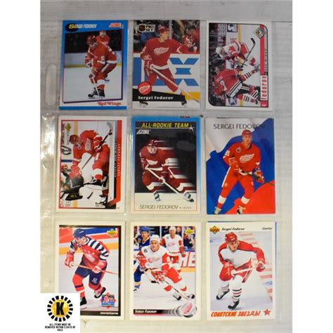 17 SERGEI FEDOROV NHL HOCKEY CARDS HALL OF FAME