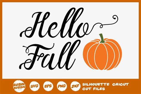 Hello Fall SVG - Autumn Quotes SVG