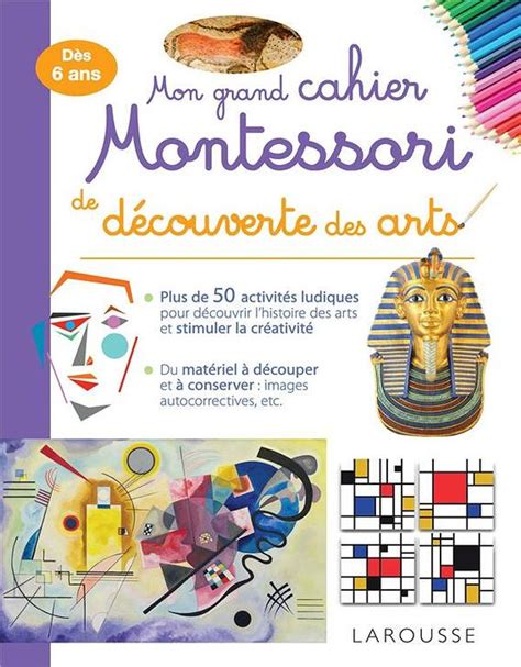 Mon grand cahier Montessori de découverte des arts Centre Pompidou