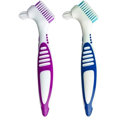 Amazon de Miradent Protho Brush de luxe Prothesenbürste blau transparent