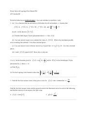 Lagrange Error Bound WS 1 Pdf Power Series Lagrange Error Bound WS