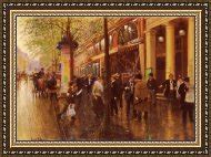 Jean Beraud The Great Boulevard Painting Anysize Off The Great