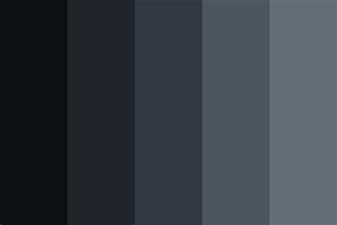 Cold Blue to Blue Grey Color Palette