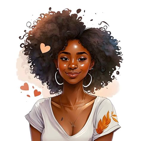 Self Love Clipart Black Women Clipart Black Girl Clipart Fashion