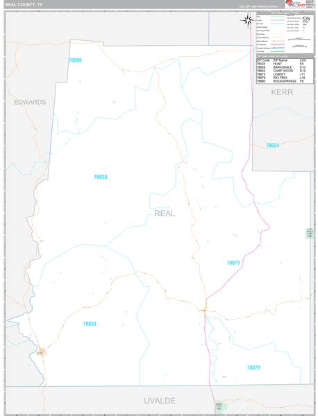 Real County Tx Wall Map Premium Style By Marketmaps Mapsales