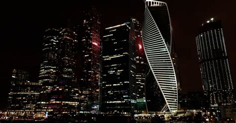 Moscow City at Night Free Stock Video Footage, Royalty-Free 4K & HD ...