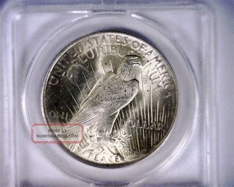 Anacs Ms63 1923 Peace Silver Dollar Coin Ms 63