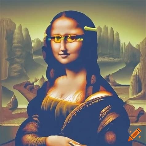 Mona Lisa With Glasses On Craiyon