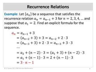 Recurrence Relations PPT