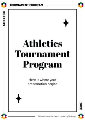 Athletics Tournament Program | Google Slides & PPT