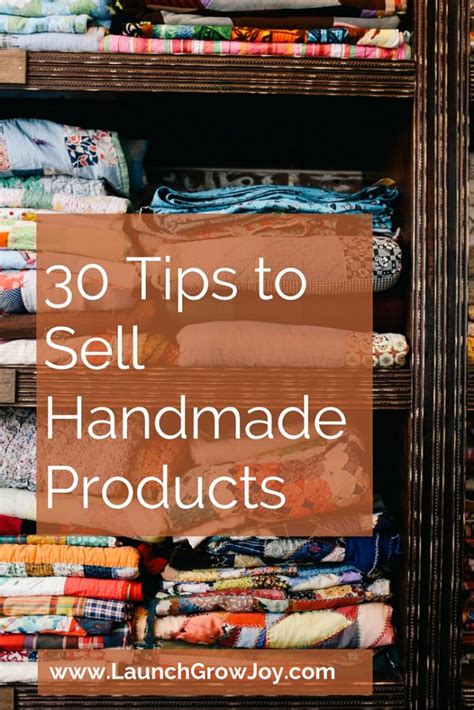 Sell Handmade 30 Tips To Sell Your Handmade Products