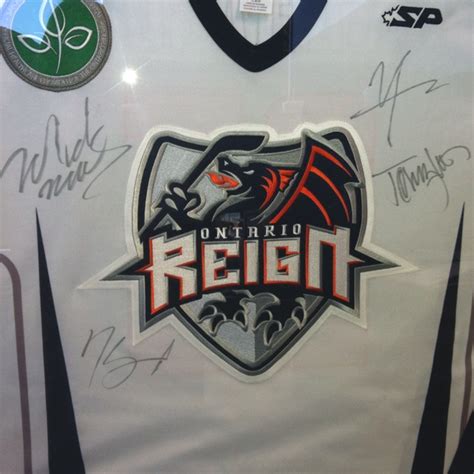 An Ontario Reign jersey signed by Mötley Crüe...auctioned off at our ...